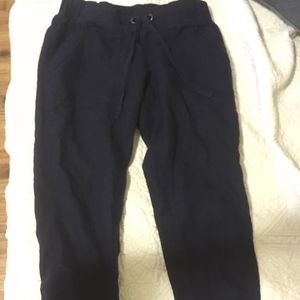 Athleta Cape Cod Linen Petite Crops